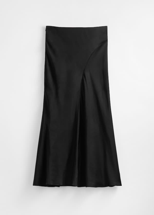Satin Midi Skirt