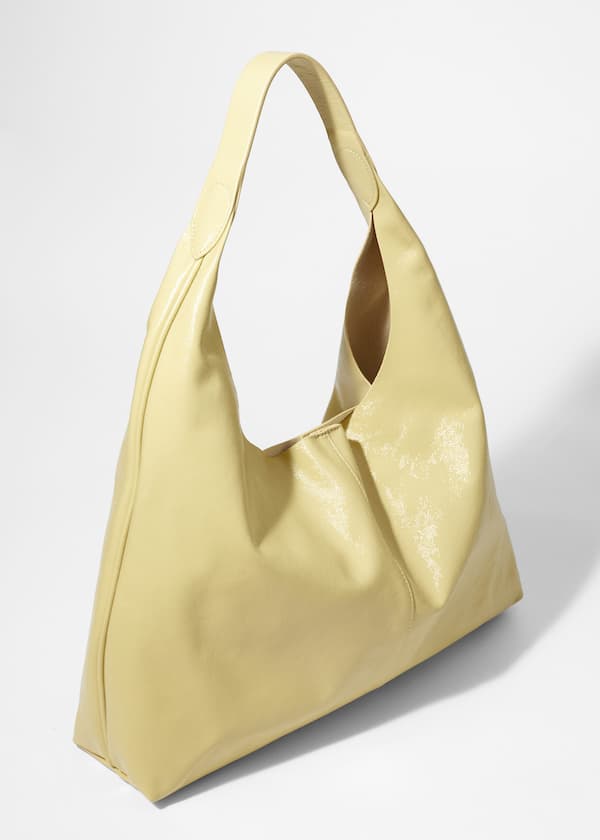 Large Patent-Leather Tote Bag