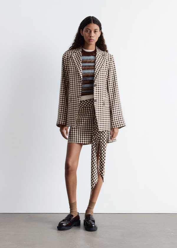 Checkered Blazer