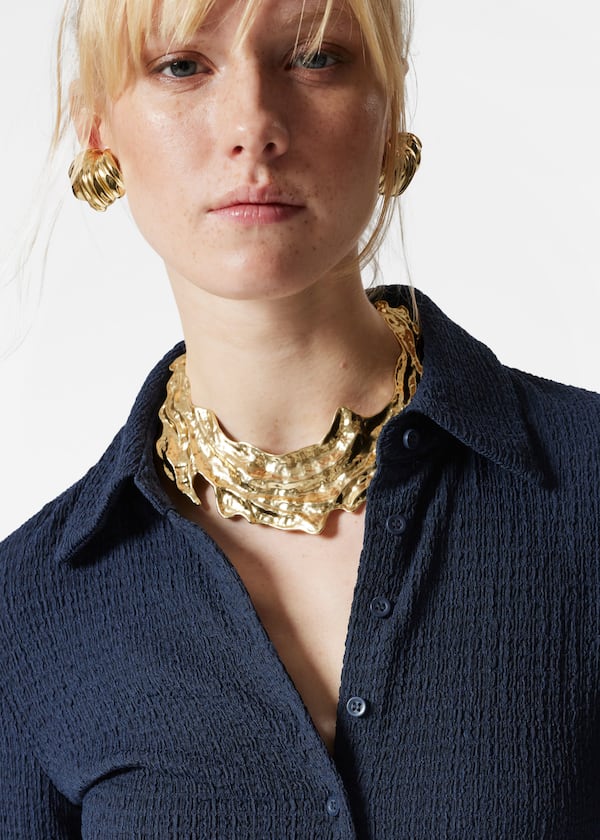 Sculpted Cuff Necklace