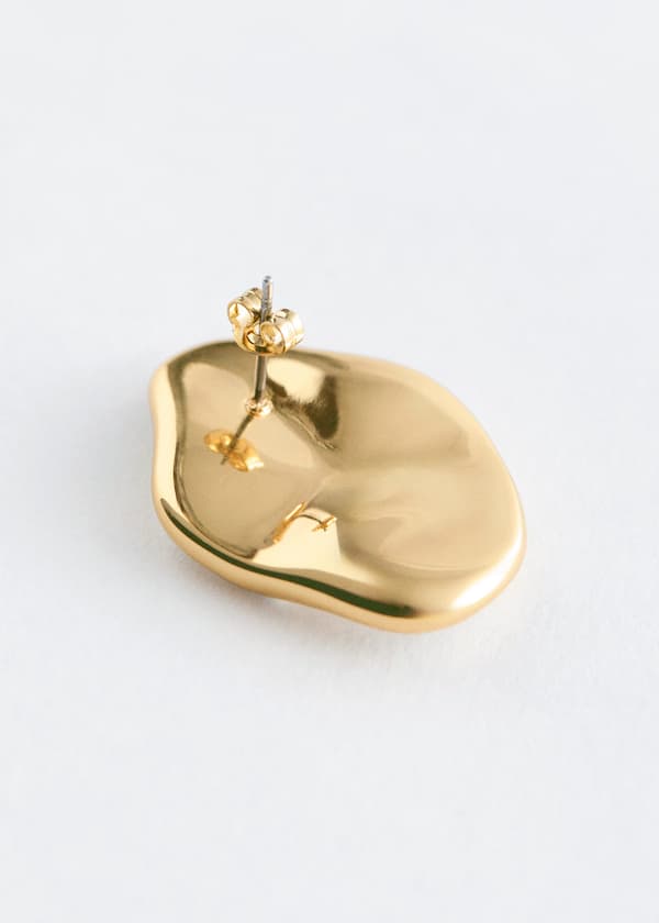 Two-Toned Plate Earrings