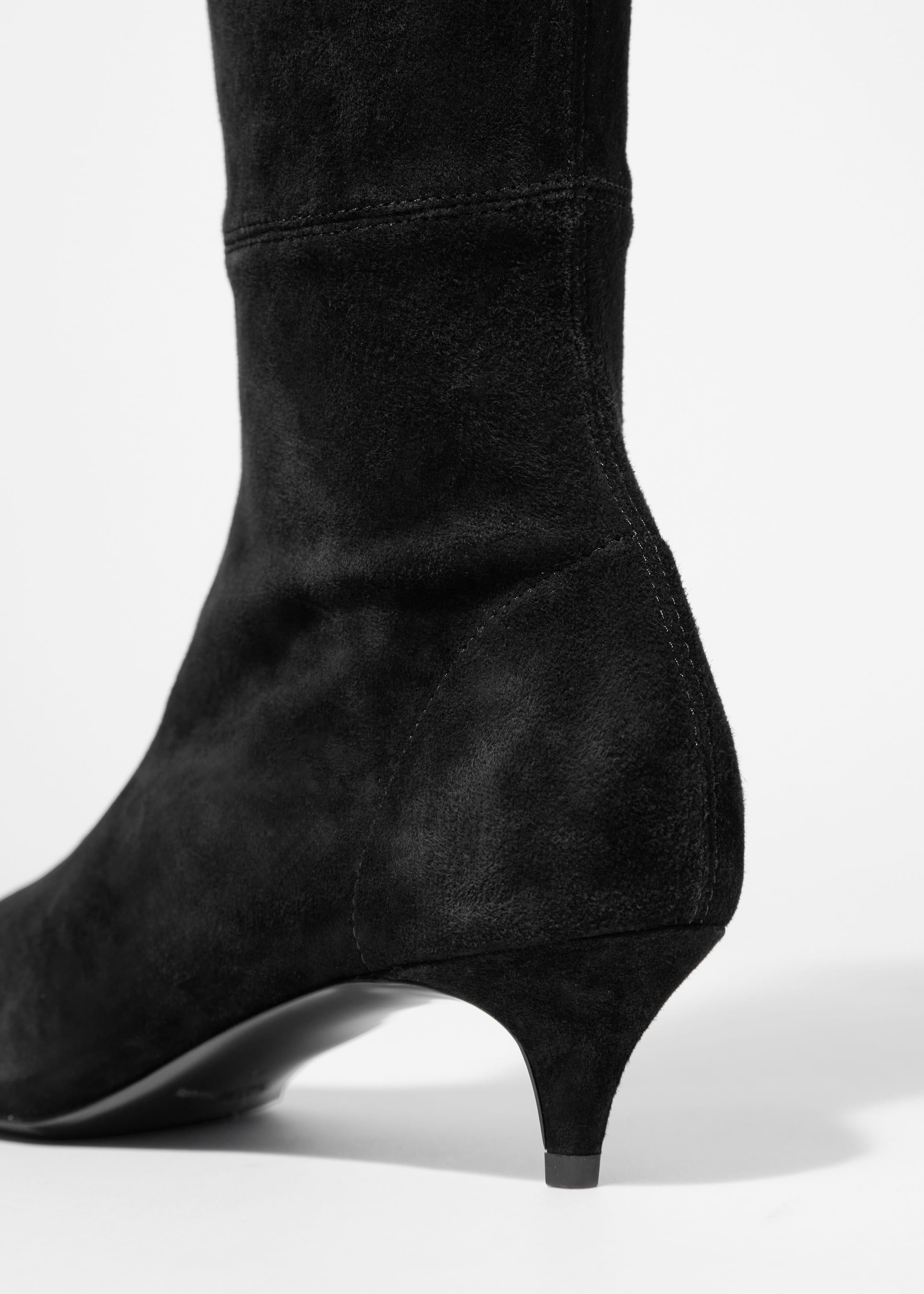 StretchSuede Knee Boots - {{variantName}} - Descriptive Detail