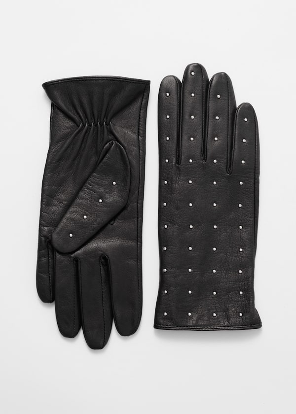 Studded Leather Gloves
