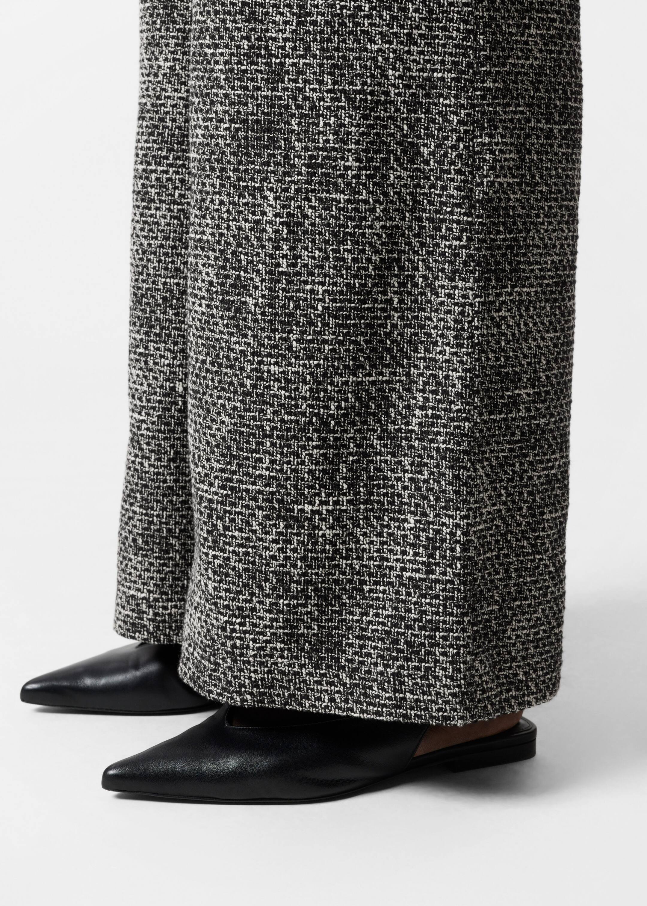 Combinaison large sans manches en tweed - Tweed noir - Lookbook