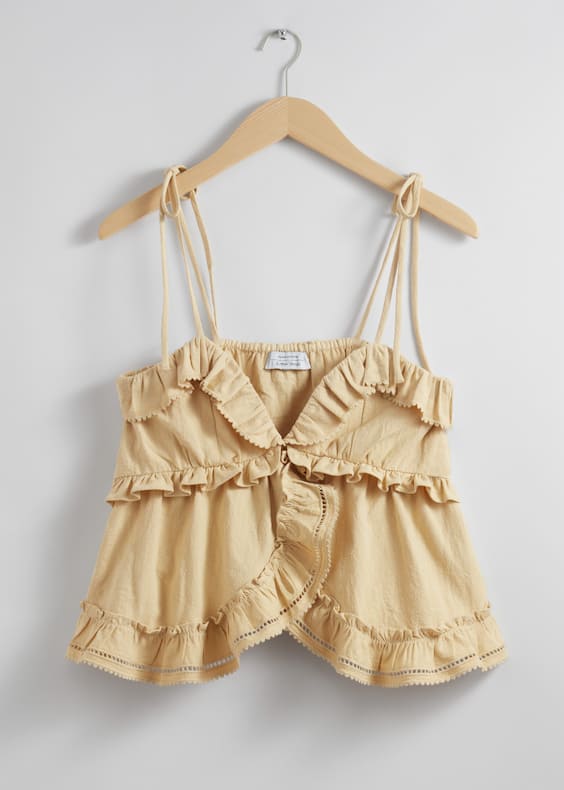 Strappy Bustier Frill Top