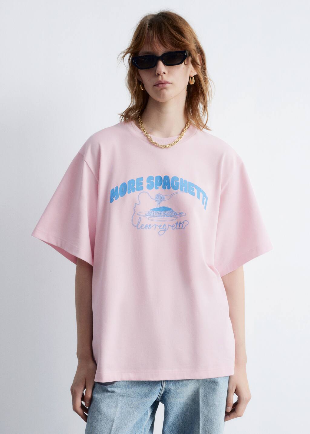 [ JEANS] Big printed T-shirt ★大人気★ Leopard Oversized T-shirt Big Girls 7-16 - Multi-color