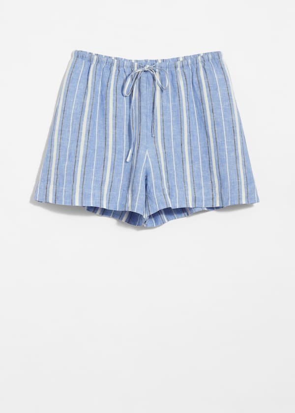 Drawstring Linen Shorts