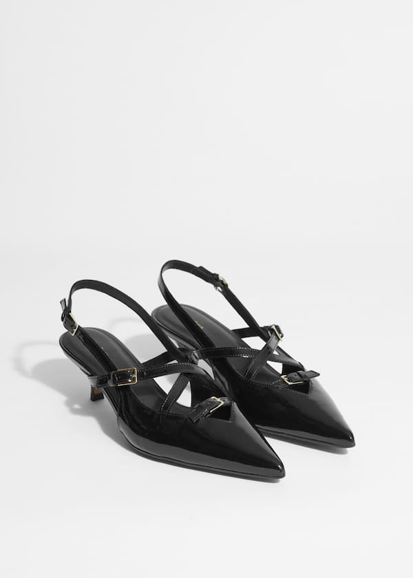 Embellished Slingback Pumps