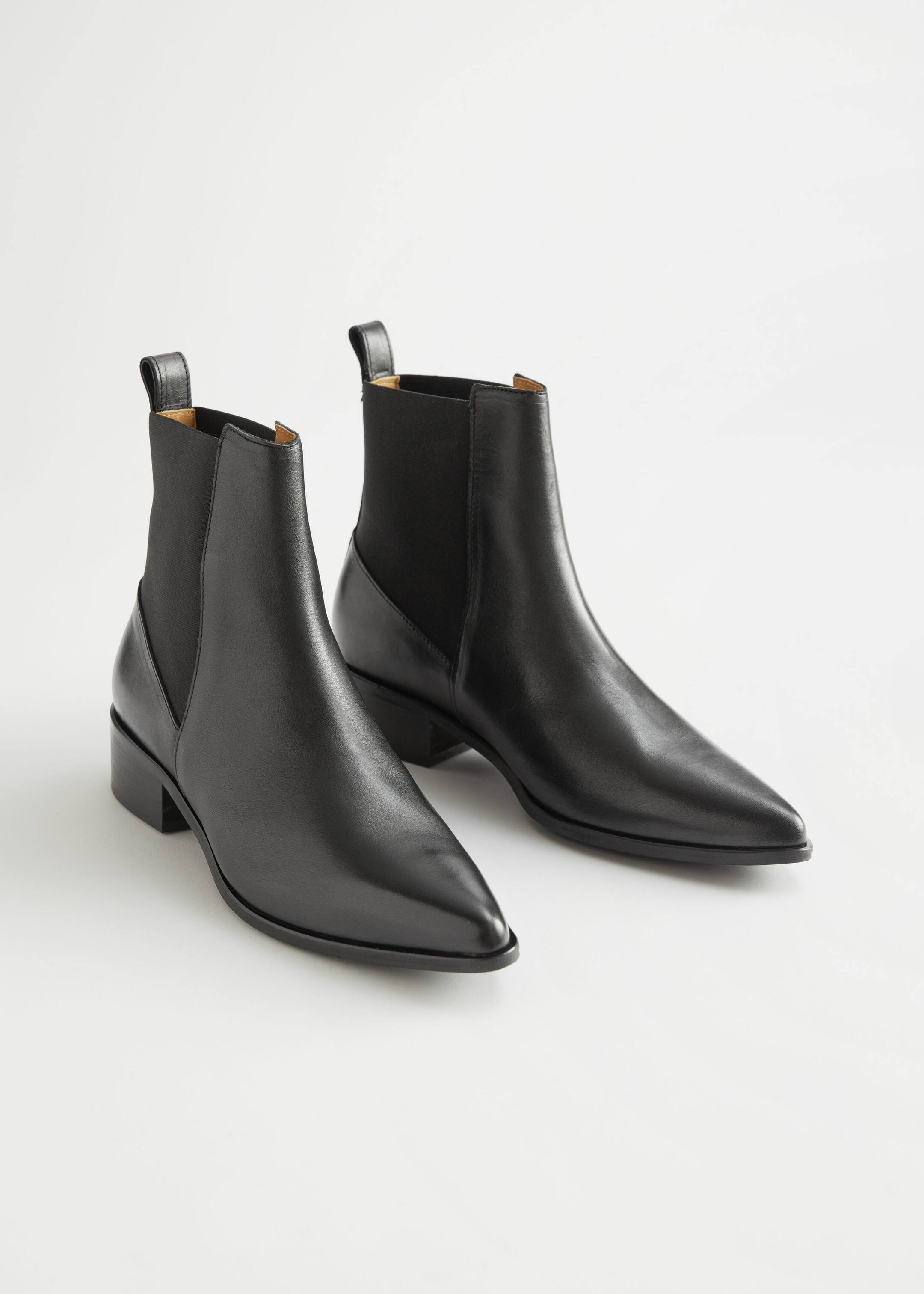 Chelsea Leather Boots Black Other Stories DK