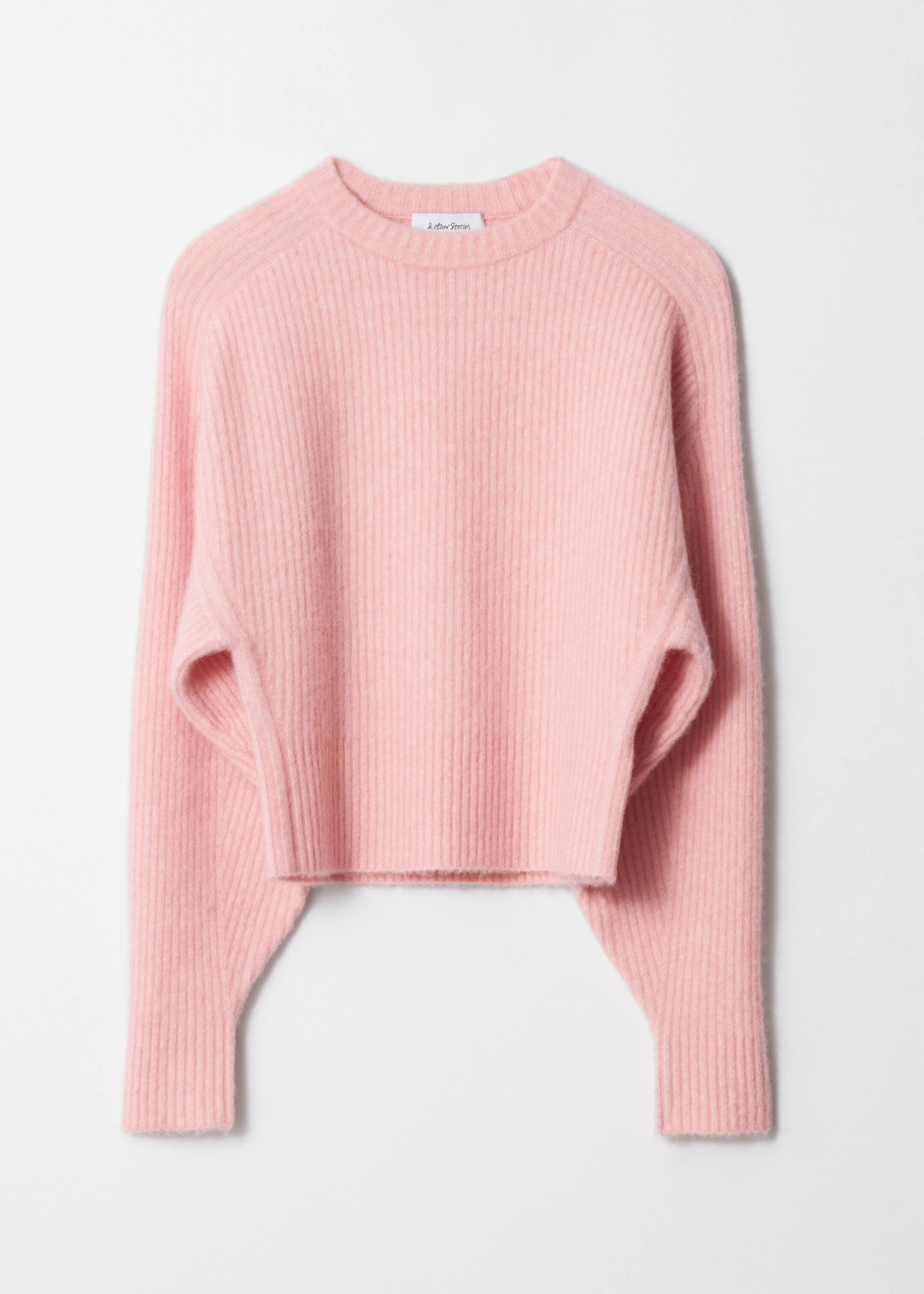 Ribbed-Knit Mock-Neck Jumper