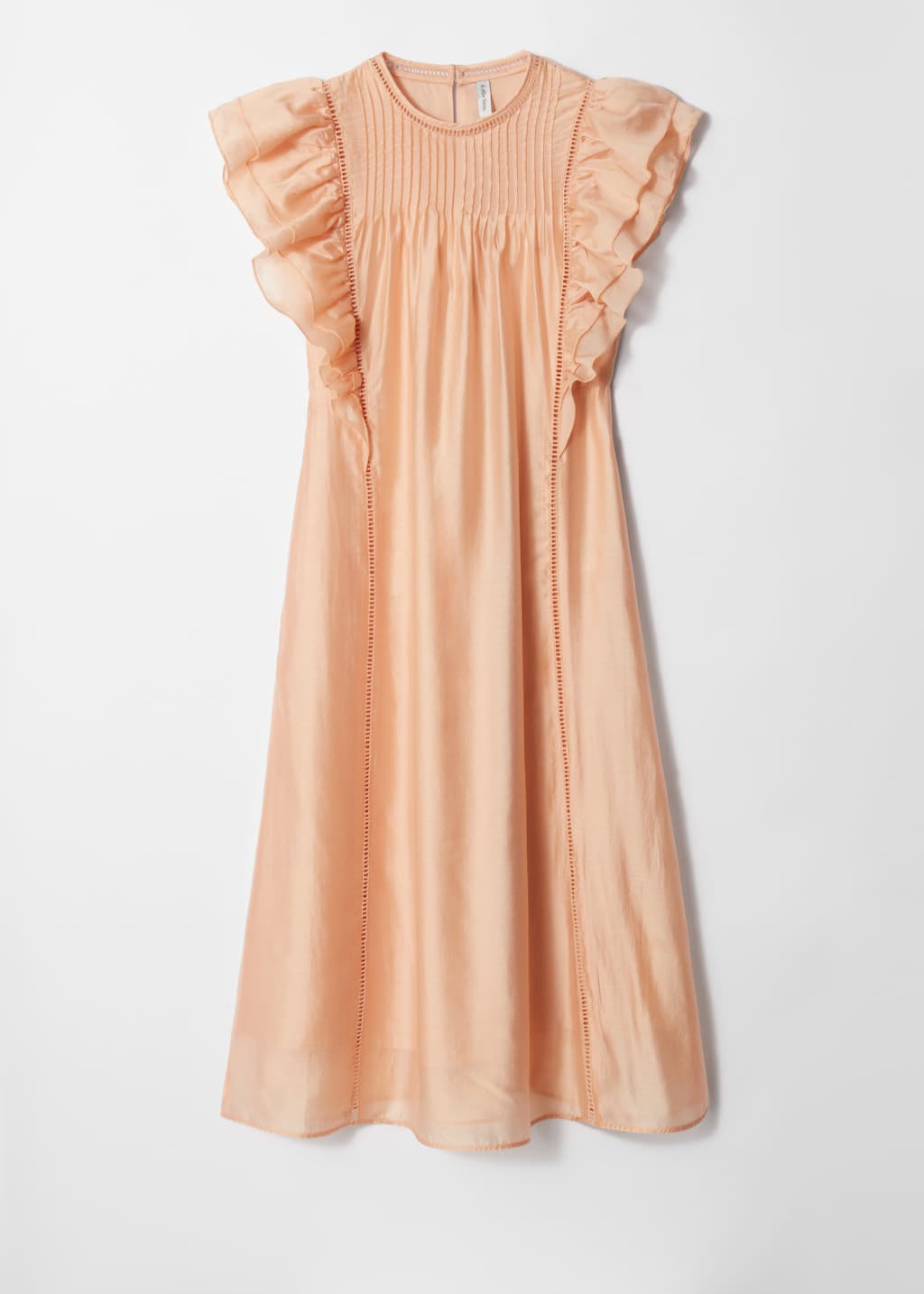 Frill Midi Dress - Peach - Maxi dresses - & Other Stories
