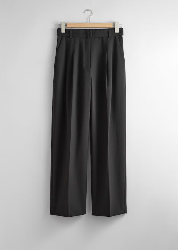 Tailored Belted Trousers