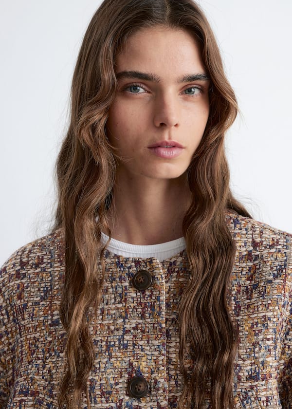 Cropped Bouclé Jacket