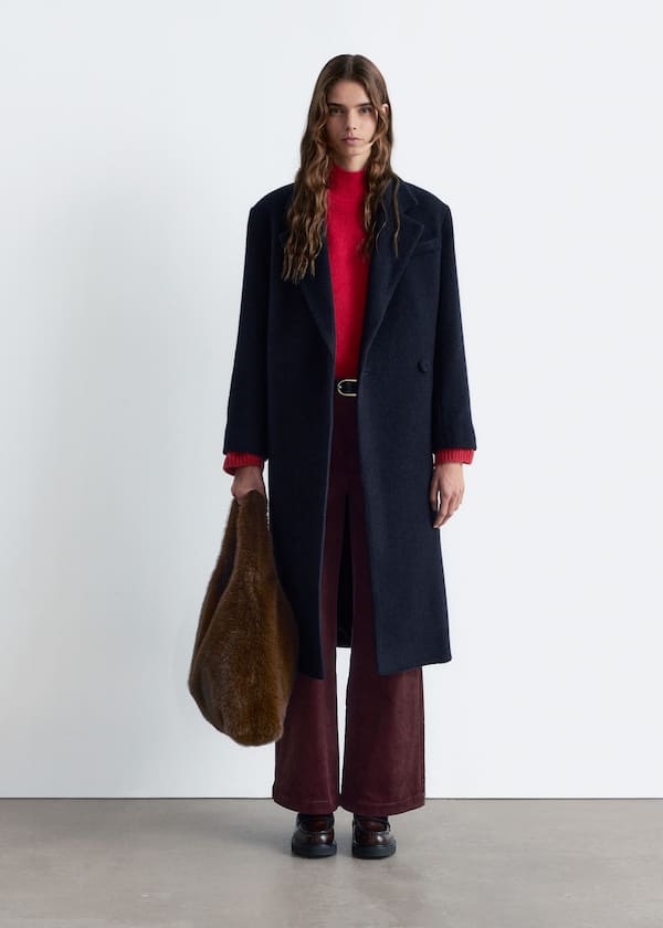 Double-Breasted Wool Coat