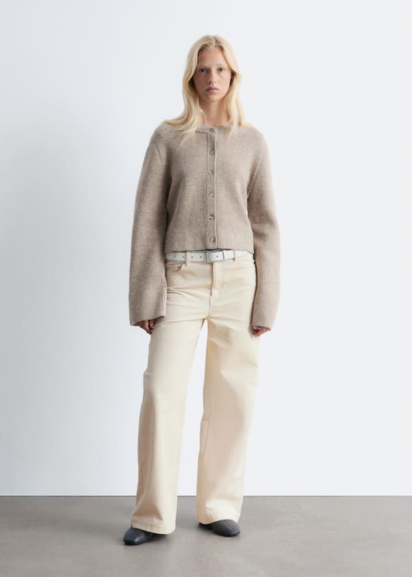 Cropped Boxy Cardigan