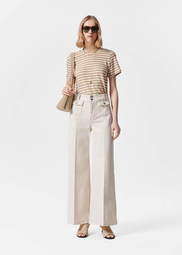 Linen-Blend T-Shirt