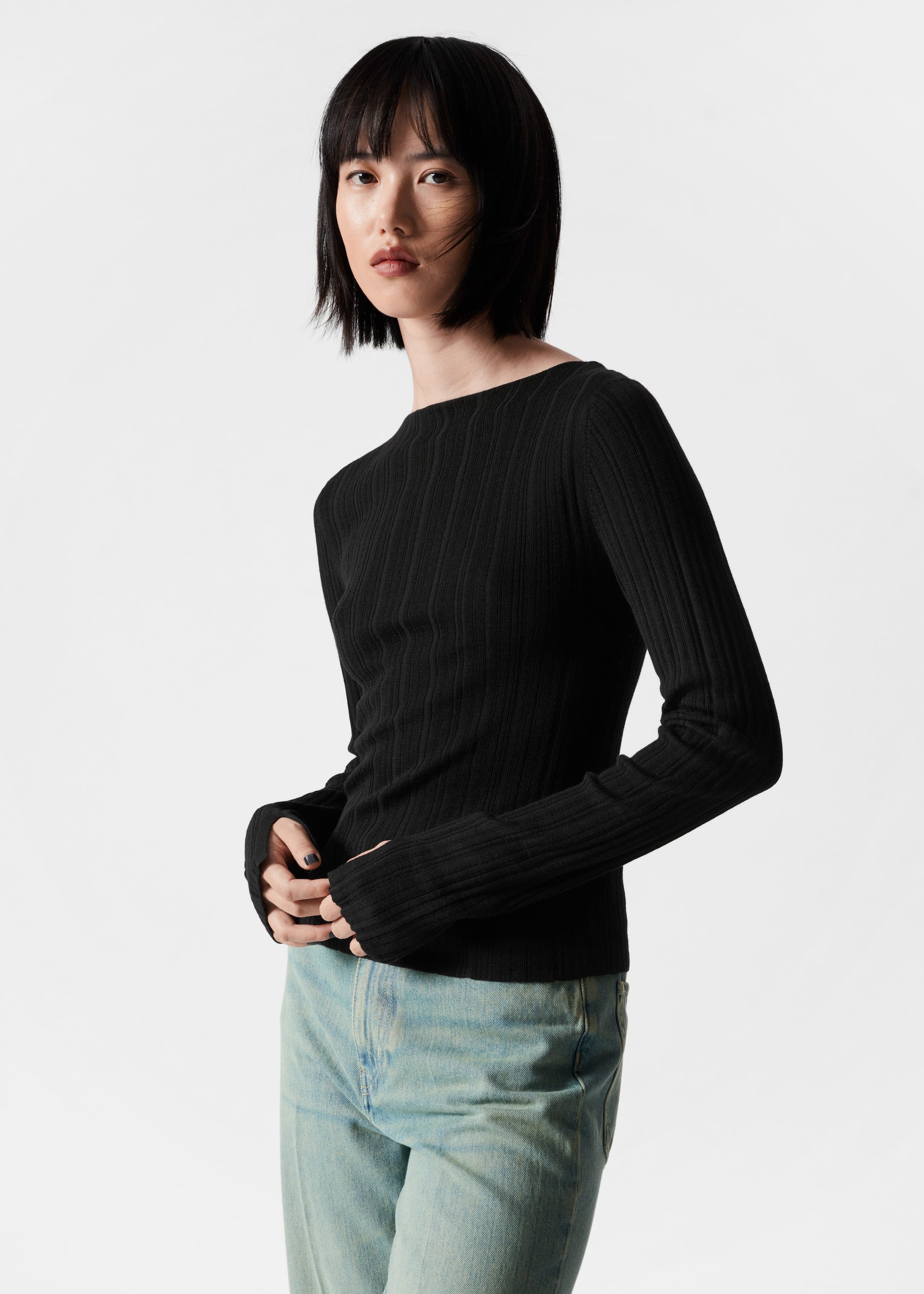 Image of Sheer Merino Top