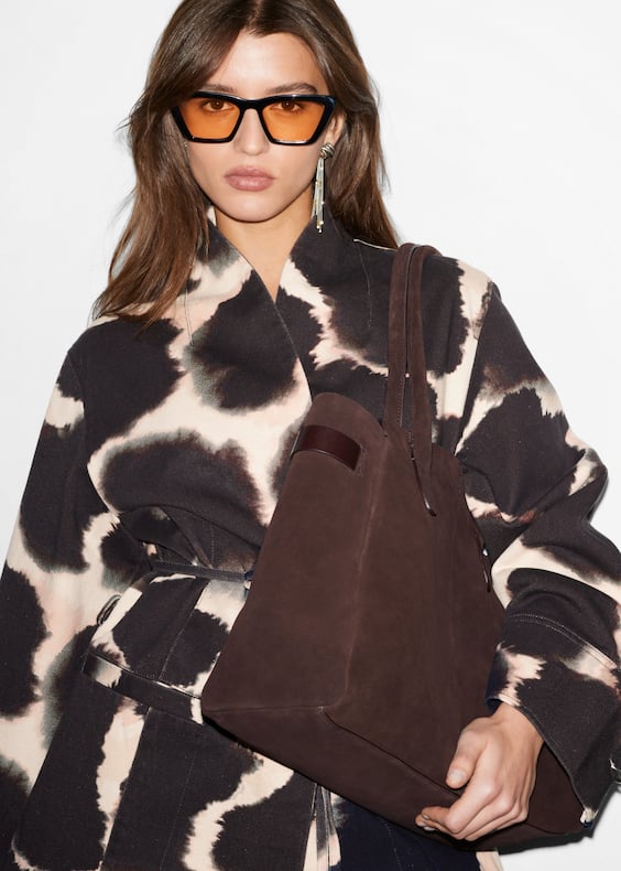 Suede Tote Bag