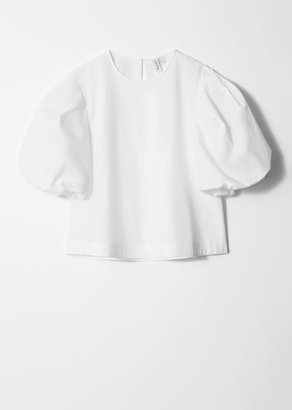 Voluminous Puff-Sleeve Blouse