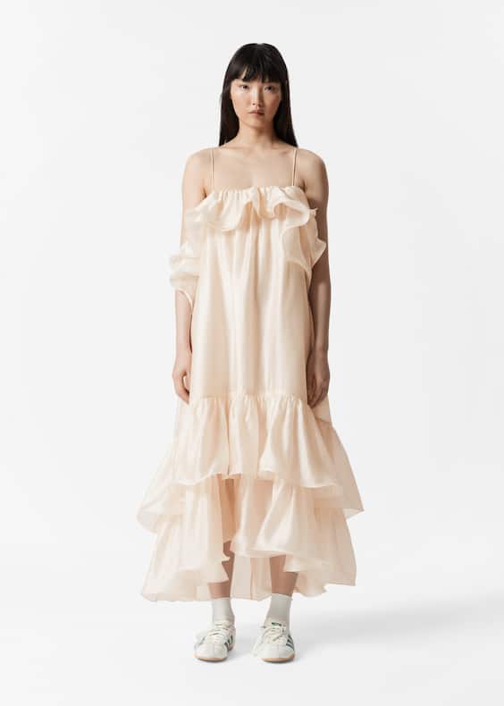 Off-Shoulder Ruffle Maxi Dress