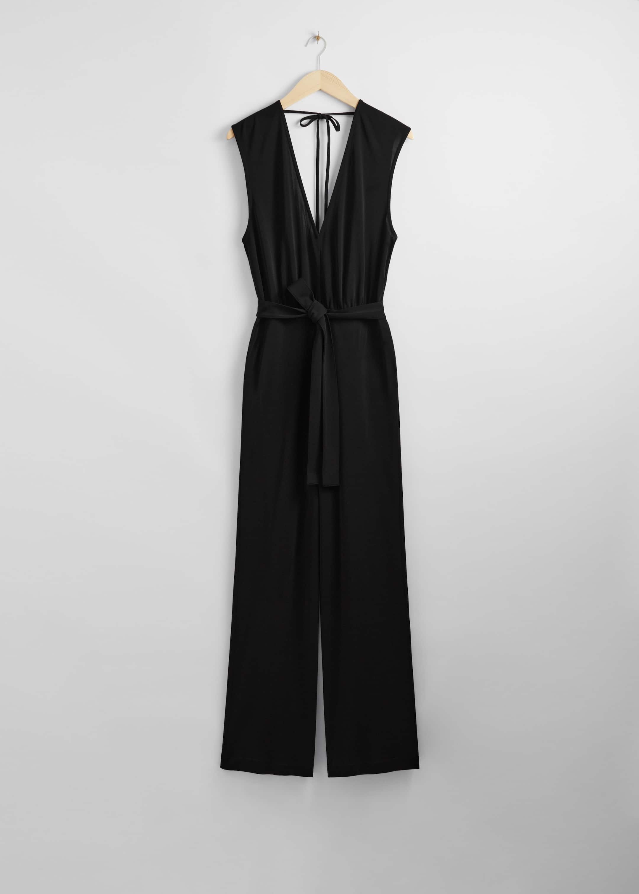 Image of Sleeveless Open-Back Jumpsuit