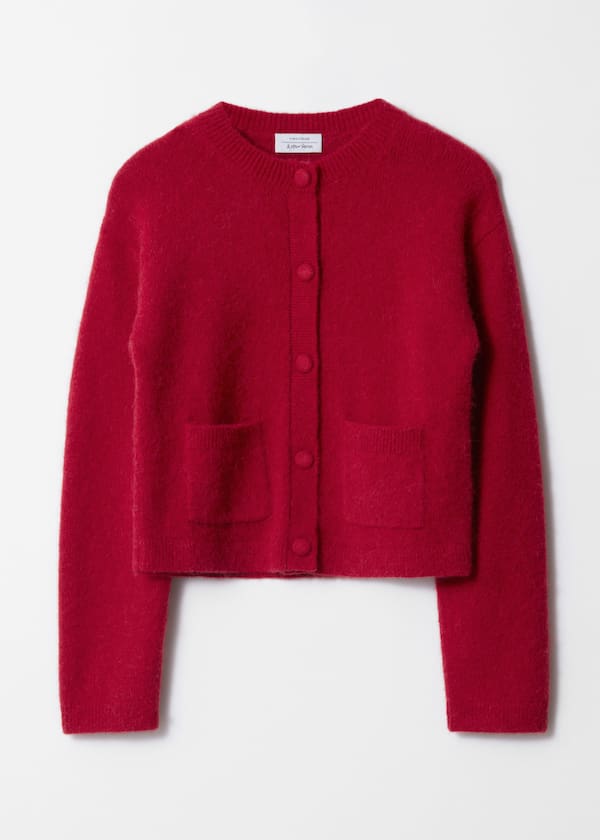 Boxy Crew-Neck Cardigan