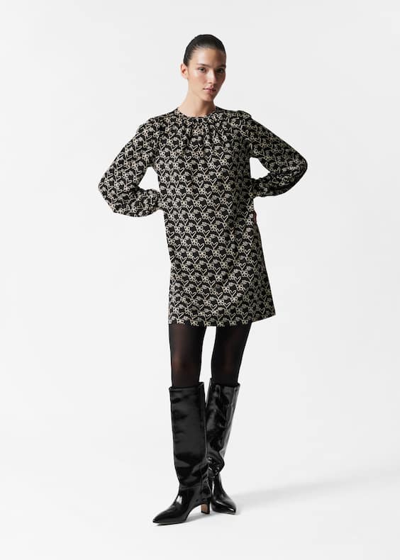 Gathered Mini Dress
