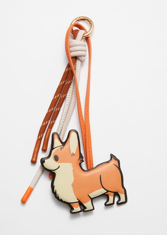 Corgi Dog-Themed Charm Keyring