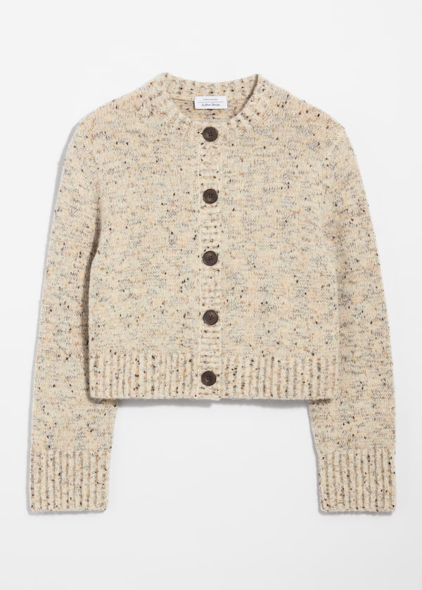 Buttoned Knit Cardigan