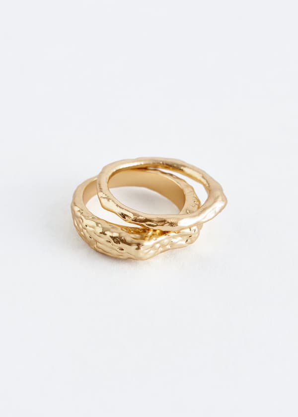 Textured Ring Set