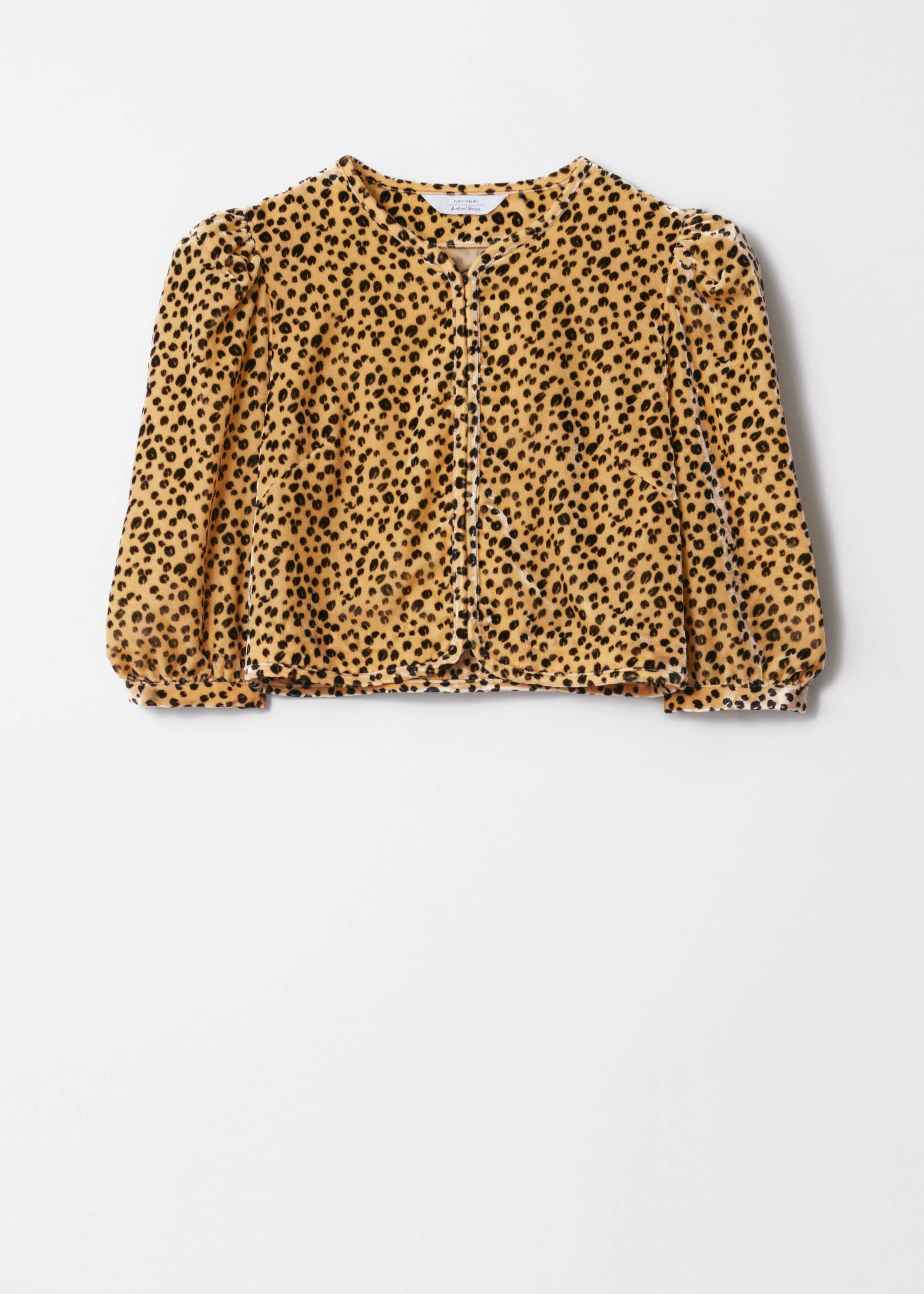 Blouse courte en velours - Imprimé animal - Still Life