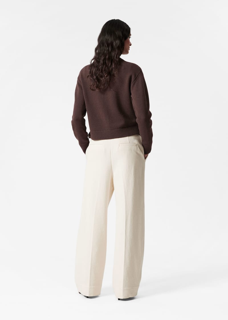 Boxy Merino Wool Cardigan