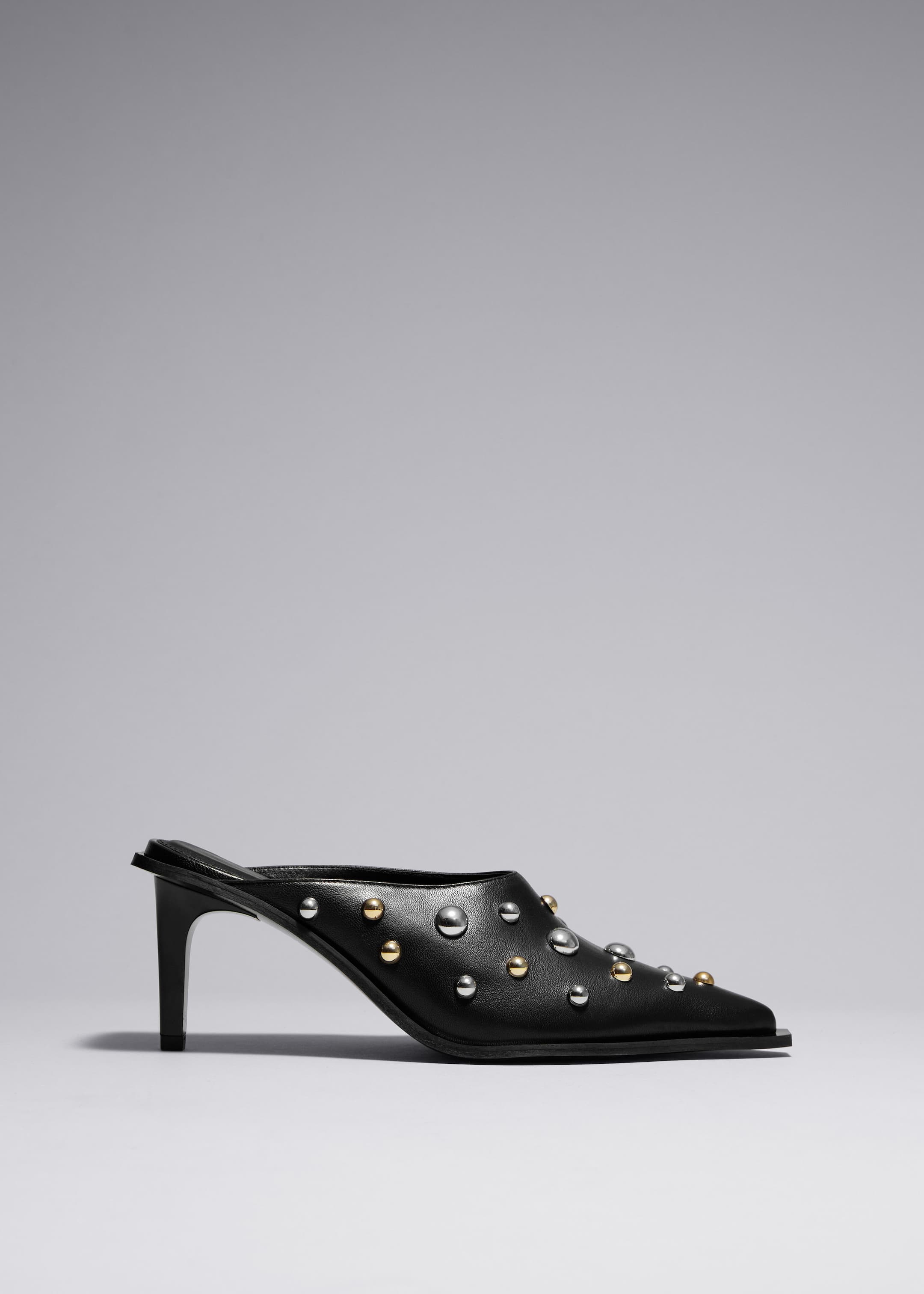 Image of Studded Leather Mules