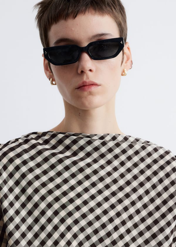 Drawstring Boatneck Top