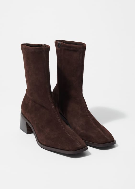 Leather Sock Boots