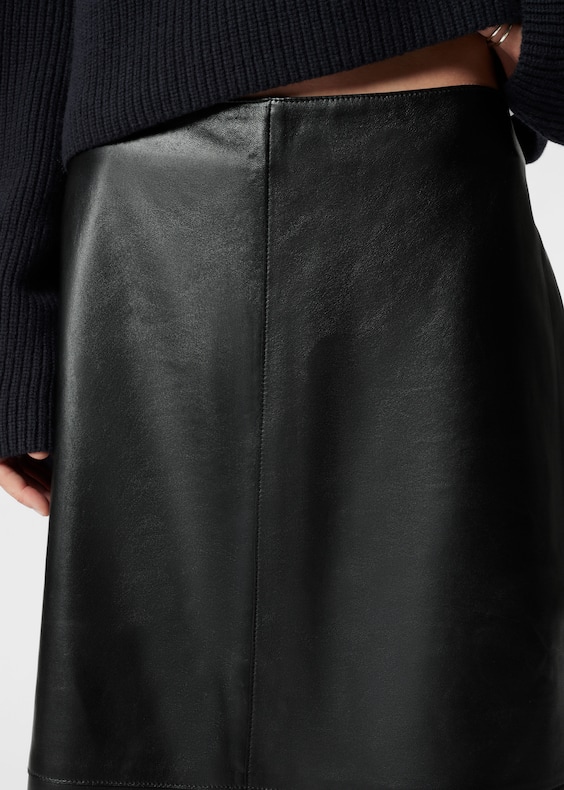 Leather Midi Skirt