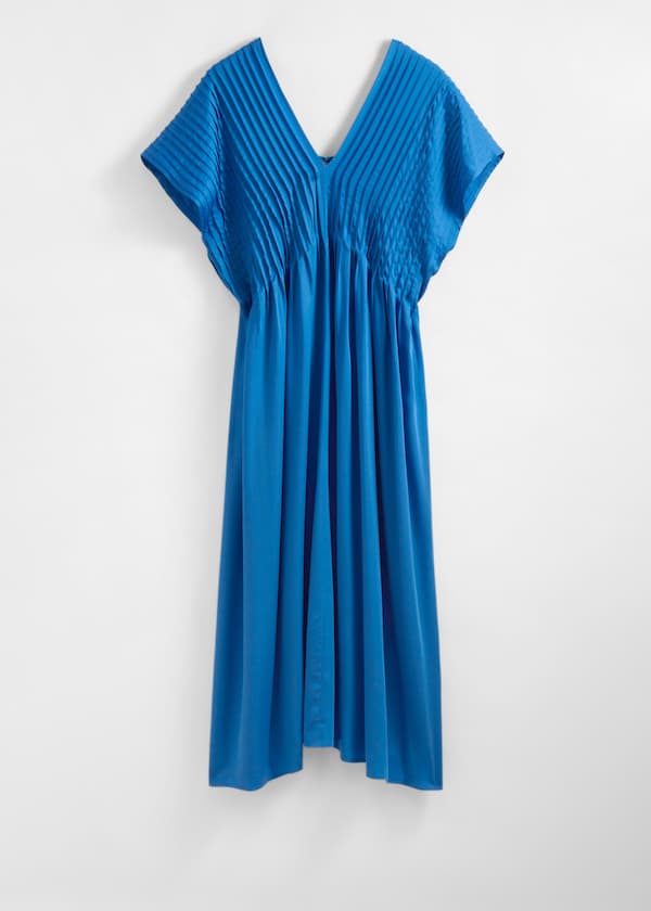Pleated Midi Dress