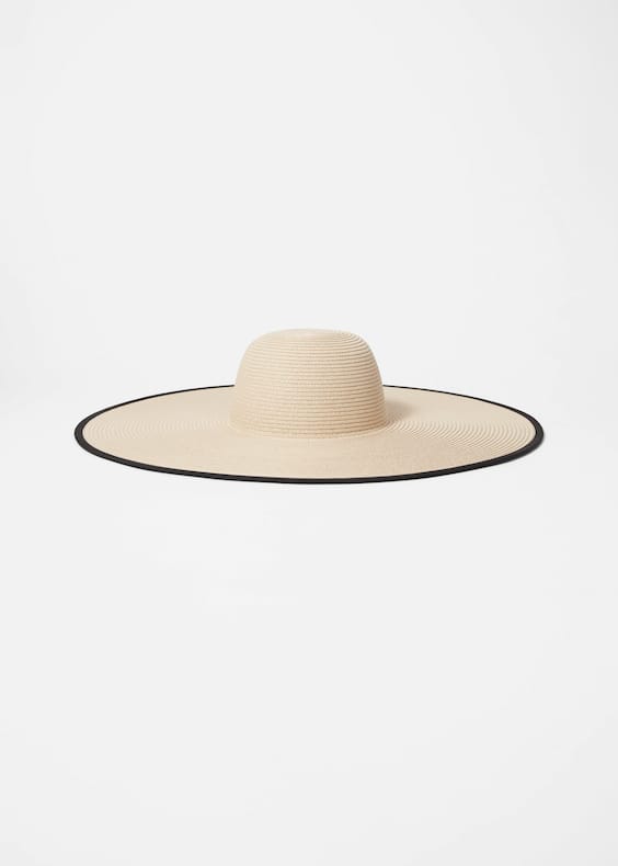 Wide-Brim Straw Hat