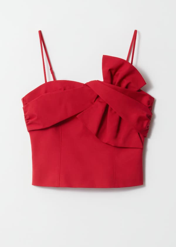 Cropped Bow Top