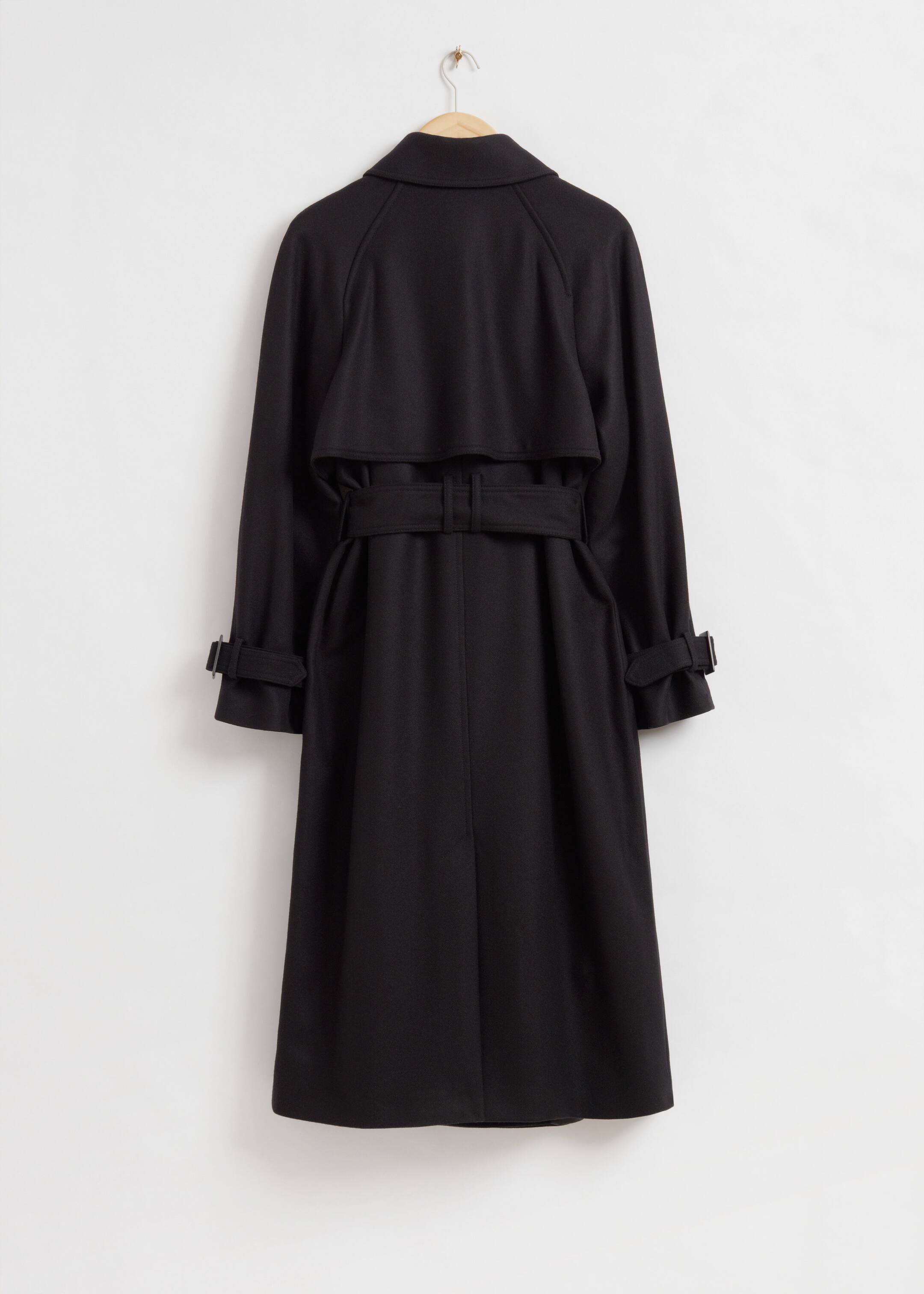 Belted Trench Coat - Black - Still Life