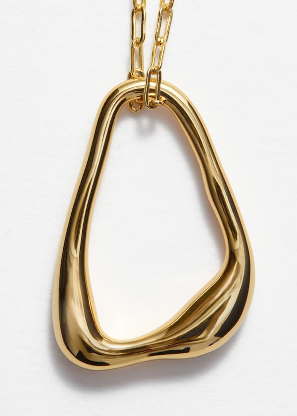 Paperclip Chain Pendant Necklace