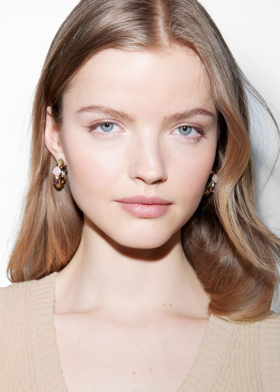 Vibrant Crystal Hoops
