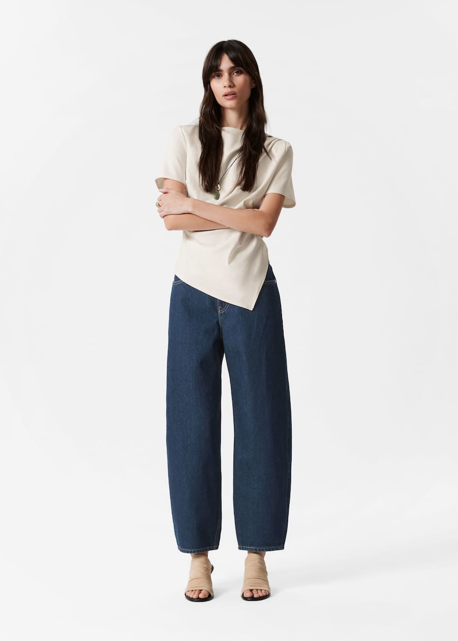 Draped Asymmetric T-shirt