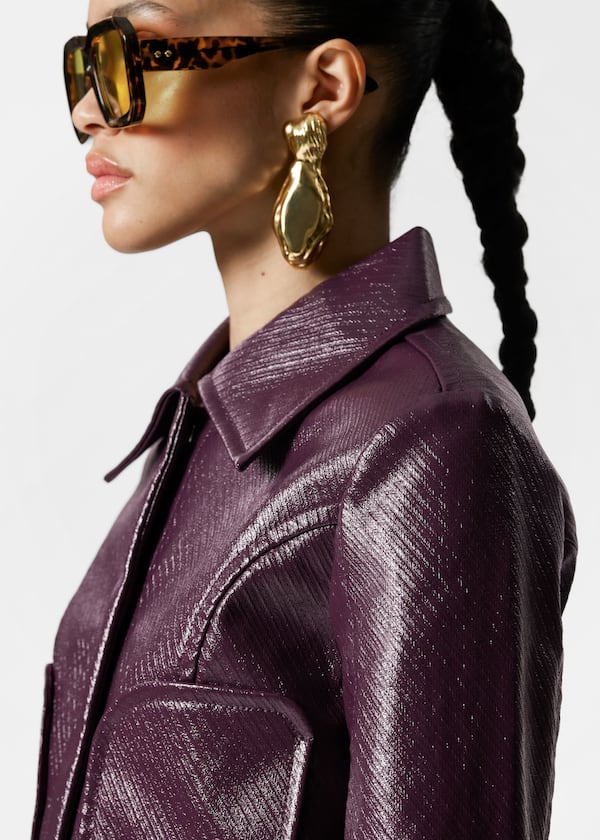 Cropped Patch-Pocket Jacket
