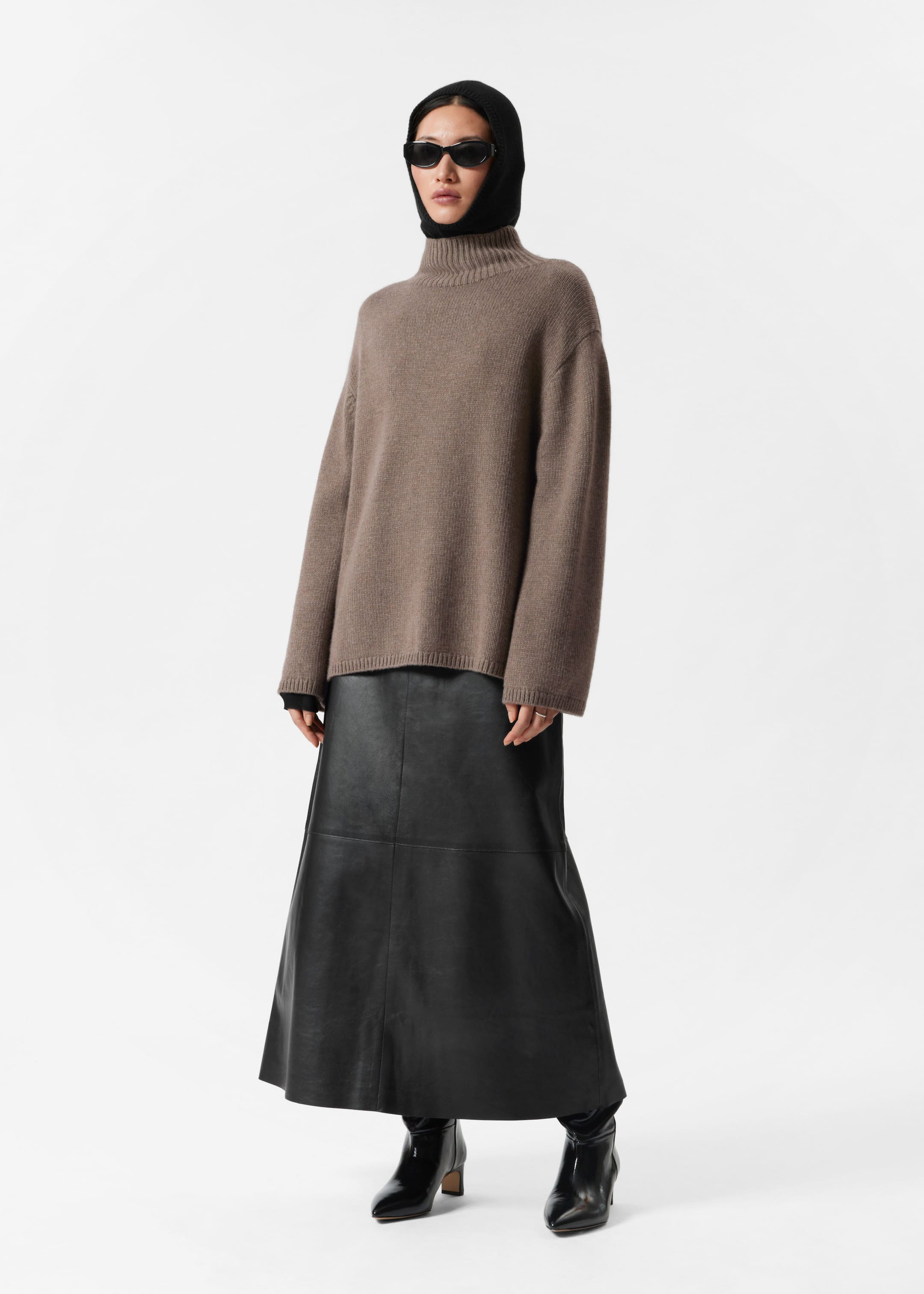 Wool-Blend Turtleneck Jumper - Mole - Lookbook