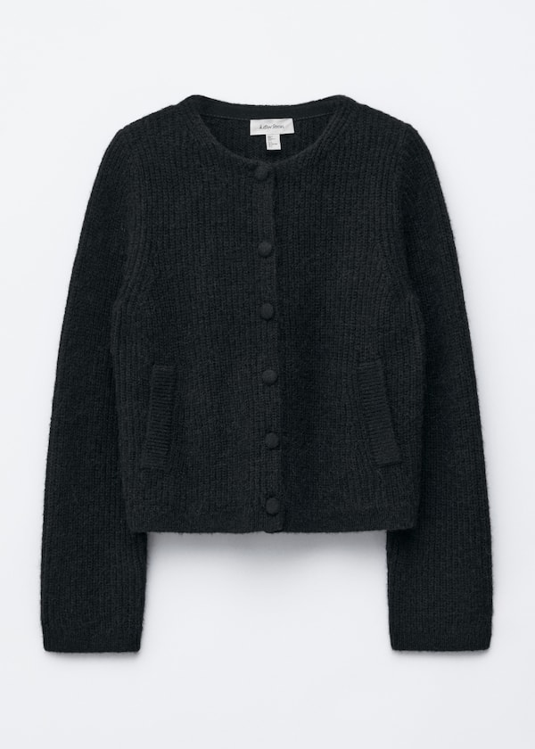 Rib-Knit Cardigan