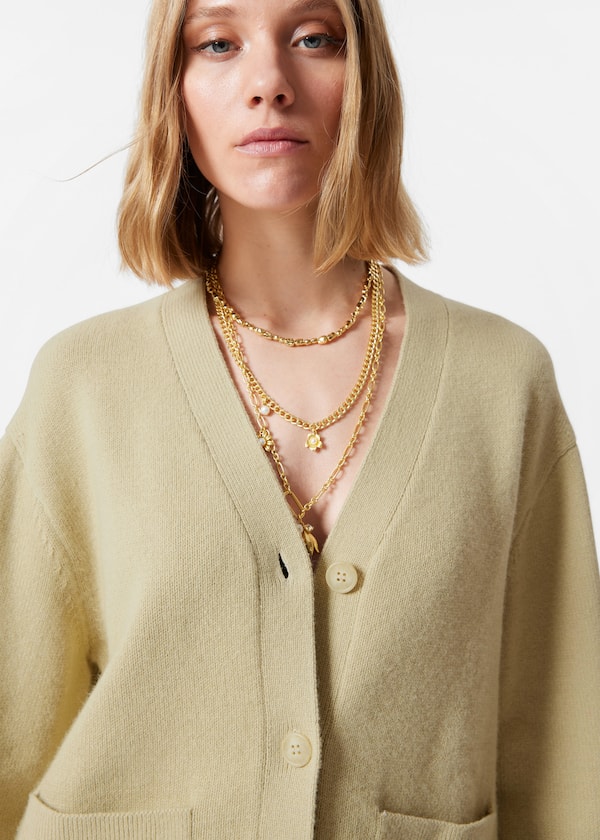 Patch-Pocket Cardigan