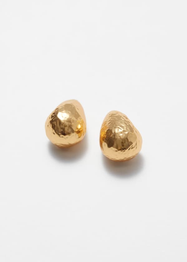 Hammered Dome Earrings