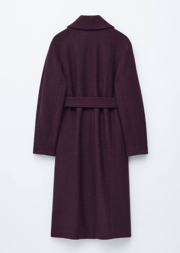 Voluminous Belted Wool Coat