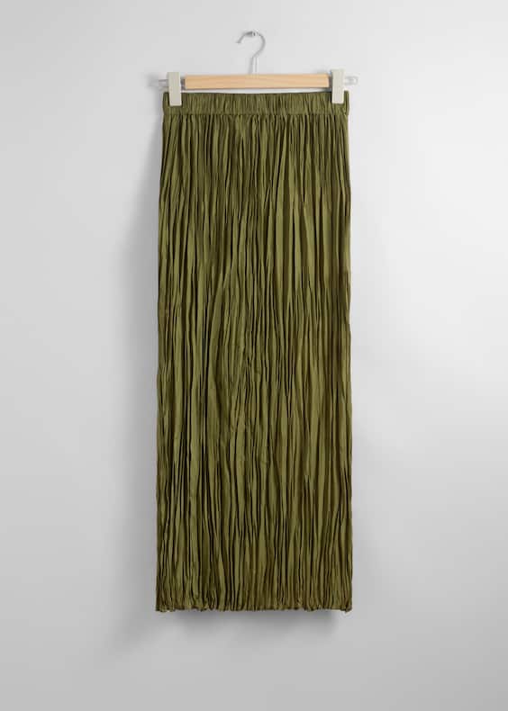 Silk Midi Skirt